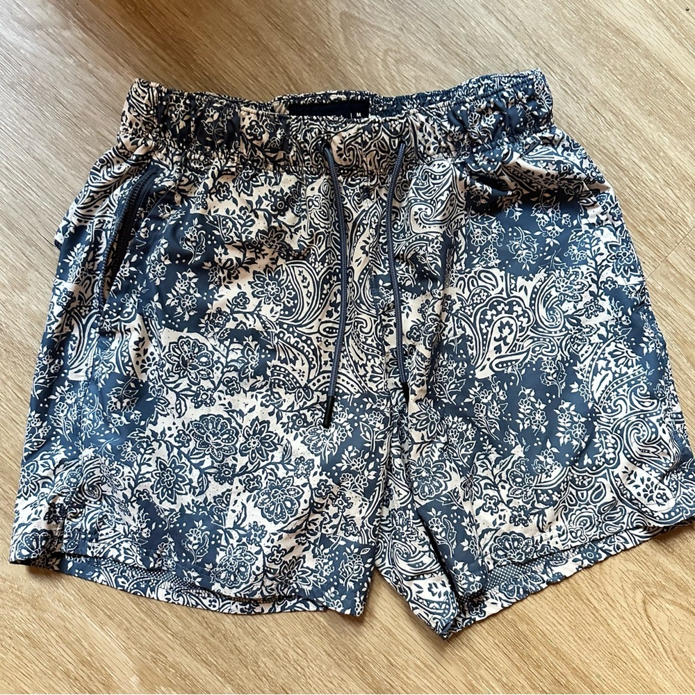 Abercombie Swim Trunks - Size M - Paisley Blue Color way - Like New
